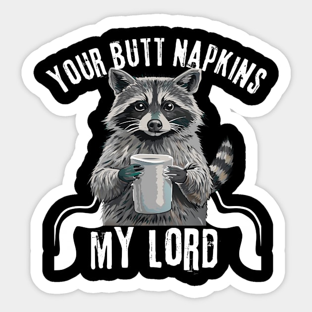 Funny Raccoon Trash Cat Meme Sticker by The WYLD Tribe